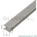 GAH Alberts H-profiel zelfklevend aluminium zilver 12,9x24x1,5 mm 1 m 030647