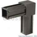 GAH Alberts XD-buisverbinder 90 graden 2-weg PVC zwart voor 20x20 mm 426361