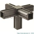 GAH Alberts XD-buisverbinder kruisstuk met 1 haakse aansluiting PVC voor 20x20 mm 426408