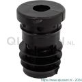 GAH Alberts schroefdraadstop PVC zwart diameter 25 mm M8 set 4 stuks 426835