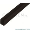 GAH Alberts U-profiel PVC zwart 10x21x10x1 mm 2,6 m 432096