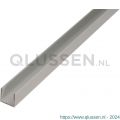 GAH Alberts U-profiel aluminium zilver 8x20x8x1 mm 2 m 471910