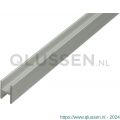 GAH Alberts H-profiel aluminium zilver 9,1x12x1,3 mm 1 m 473914