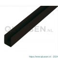 GAH Alberts U-profiel PVC zwart 10x18x10x1 mm 1 m 484606