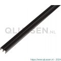 GAH Alberts geleiding railprofiel boven PVC zwart,6,5 mm 1 m 485139