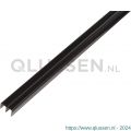 GAH Alberts geleiding railprofiel boven PVC zwart 6,5 mm 2 m 485146
