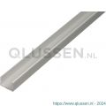 GAH Alberts U-profiel zelfklevend aluminium zilver 10x8,9x10x1,5 mm 2 m 030111