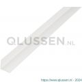 GAH Alberts hoekprofiel PVC grijs 7x7x1 mm 1 m 470579