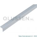 GAH Alberts hoekprofiel PVC aluminium grijs 20x20x1 mm 1 m 485030