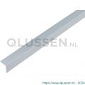 GAH Alberts hoekprofiel PVC aluminium grijs 20x20x1 mm 2,6 m 485047