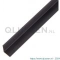 GAH Alberts hoekprofiel aluminium zwart 15x15x1 mm 1 m 488291