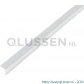 GAH Alberts hoekprofiel zelfklevend aluminium chroom 10x10x1 mm 1 m 488505