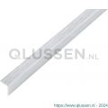 GAH Alberts hoekprofiel zelfklevend aluminium RVS optiek licht 10x10x1 mm 2 m 488994