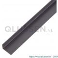 GAH Alberts hoekprofiel aluminium zwart 20x10x1 mm 1 m 489311