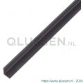 GAH Alberts hoekprofiel aluminium zwart 10x10x1 mm 2 m 489328