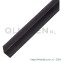 GAH Alberts hoekprofiel aluminium zwart 15x15x1 mm 2 m 489335