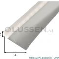 GAH Alberts gladde plaat gefaceteerd L aluminium blank 96x28 mm 2 m 462826
