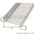 GAH Alberts gladde plaat gefaceteerd Z aluminium blank 18x63x18 mm 2 m 462857