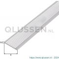 GAH Alberts platte stang platstaal geriffelt aluminium zilver geeloxeerd 40x3 mm 1 m 463144