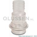 Praher kijkglas PVC-U 1.1/2 inch x 50 mm buitendraad x lijmmof transparant 0100413