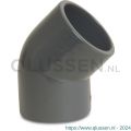 Mega Profec knie 45 graden PVC-U 250 mm lijmmof 10 bar grijs 0100016
