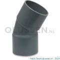 Mega Profec bocht 30 graden PVC-U 225 mm lijmmof 10 bar grijs type handgevormd 0100385