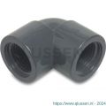 Mega Profec knie 90 graden PVC-U 1/2 inch binnendraad 10 bar grijs 0110150
