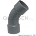 Mega Profec bocht 45 graden PVC-U 32 mm lijmmof 16 bar grijs type handgevormd 0110226