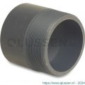 VDL puntstuk PVC-U 25/32 mm x 1 inch lijmmof-spie x buitendraad 10 bar grijs type handgevormd 0110402