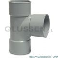 Bosta T-stuk 87 graden PVC-U 75 mm lijmmof grijs KOMO 7016208