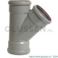 Bosta T-stuk 45 graden PVC-U 110 mm SN4 manchet grijs KOMO-BENOR 0360265