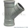 Bosta T-stuk 45 graden PVC-U 250 mm x 125 mm x 250 mm SN4 manchet grijs KOMO-BENOR 0360280