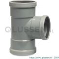 Bosta T-stuk 87 graden PVC-U 125 mm x 110 mm x 125 mm SN4 manchet grijs KOMO-BENOR 0360308