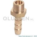 Mega Profec slangtule messing 1/8 inch x 10 mm buitendraad x slangtule 0710506