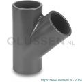 VDL T-stuk 45 graden PVC-U 10 mm lijmmof 16 bar grijs 7018117