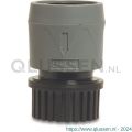 Hydro-Fit aansluiting PVC-U 3/4 inch binnendraad x vrouwelijk klik grijs-zwart type met waterstop 7010936