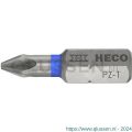 Heco schroefbit Pozi-Drive PZD 1 kleur ring blauw in blister 10 stuks 57104