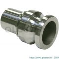 Baggerman Kamlok RVS snelkoppeling type E mannelijk 3/4 inch T AISI 316 DIN 2828 voor klemschaal 5601019000