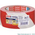 Tesa 58131 Premium waarschuwingstape rood-wit 66 m x 50 mm 58131-00000-01