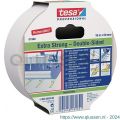 Tesa 51960 Tesafix 25 m x 50 mm transparant extra sterke vloerbedekkingstape verwijderbaar 51960-00002-00