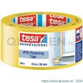 Tesa 66001 Plastering tape 33 m x 50 mm geel standaard bepleisteringstape 66001-00001-00