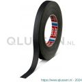 Tesa 4541 Tesaband 50 m x 15 mm zwart gemakkelijk hanteerbare ongecoate textieltape 04541-00010-00