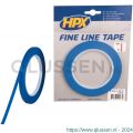 HPX Fine line tape hittebestendige lineerband blauw 6 mm x 33 m FL0633