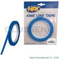 HPX Fine line tape hittebestendige lineerband blauw 9 mm x 33 m FL0933