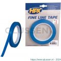 HPX Fine line tape hittebestendige lineerband blauw 12 mm x 33 m FL1233