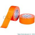 HPX gaffer textiel montage tape fluo oranje 50 mm x 25 m FO5025