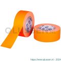 HPX Fluo gaffer textiel montage tape PRO oranje 50 mm x 25 m OF5025