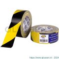 HPX Safety textile markeringstape geel-zwart 48 mm x 25 m YS4825