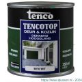 TencoTop Deur en Kozijn houtbeschermingsbeits dekkend hoogglans RAL 9010 wit 0,25 L blik 11046401