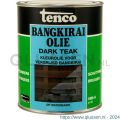 Tenco Bangkirai hardhoutolie waterbasis dark teak 1 L blik 11063202